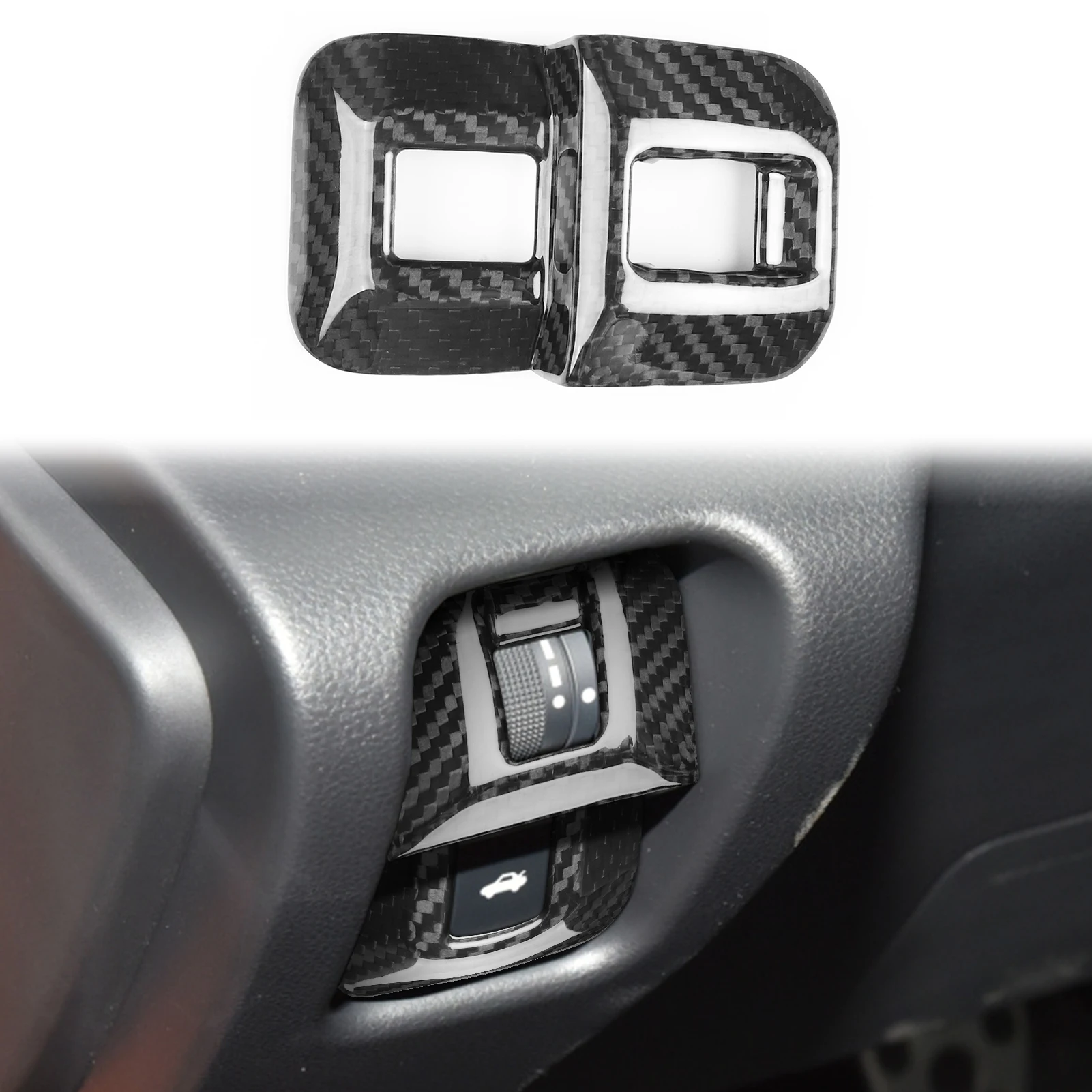 

Предварительно пропитанный материал из углеродного волокна, панель переключателя багажника, автомобильные внутренние наклейки для Toyota GR86 2022-2023