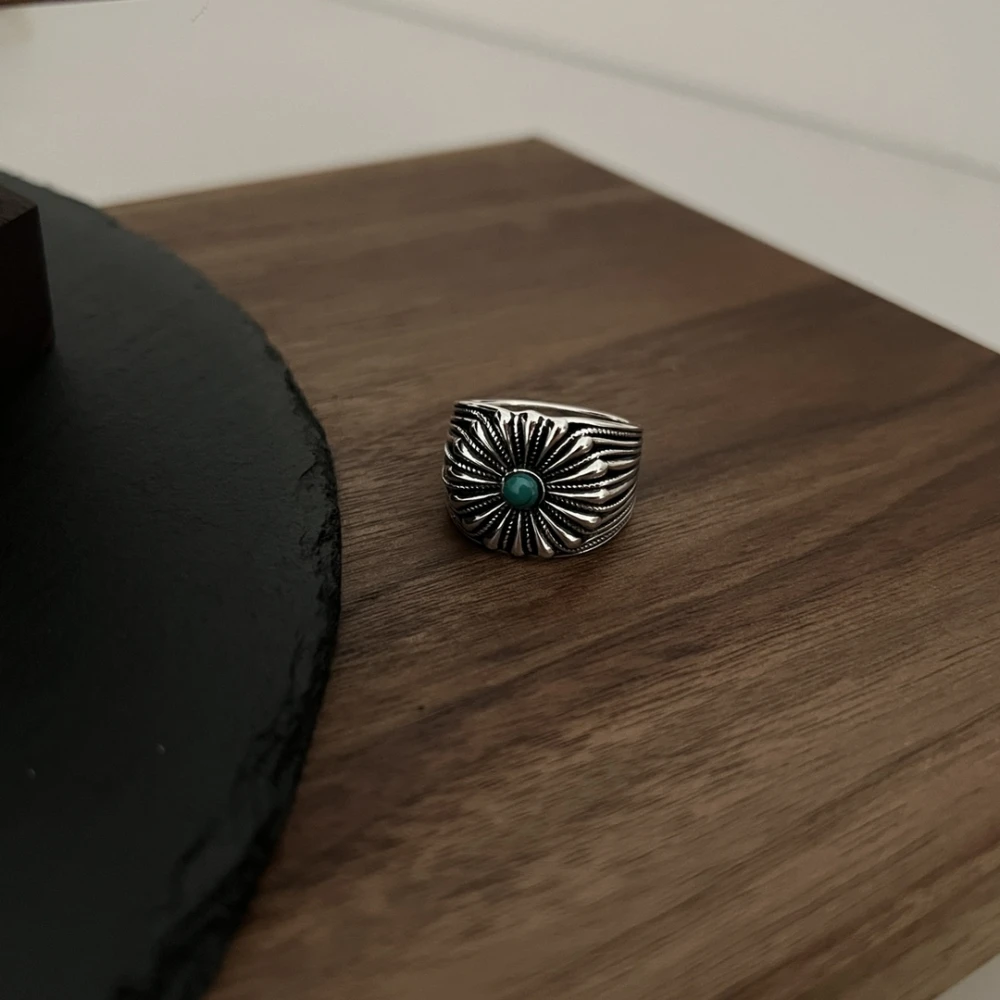 

Radiant Line Round Flower Ring For Women Men Party Personalized Cool Retro Famous Luxury Jewelry 925 Silver 2023.