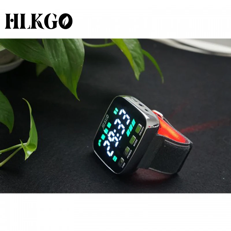 

Medical Physiotherapy Equipment Diabetic Hypertension Cure Semiconductor Soft Cold Red Blue Laser Watch