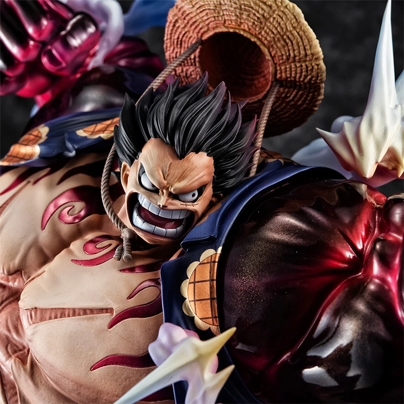 

Оригинальный Megahouse Popmax One Piece Monkey D Luffy, фигурка, Экипировка, четвертый Bounceman аниме, Коллекционная модель, праздничный подарок
