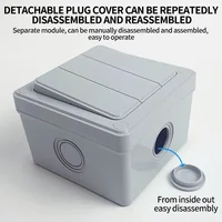 IP66 Waterproof Outdoor Wall Switch 1/2/3 Gang Weatherproof Push Button 16A Power Switch ON OFF for Home and Garden 4