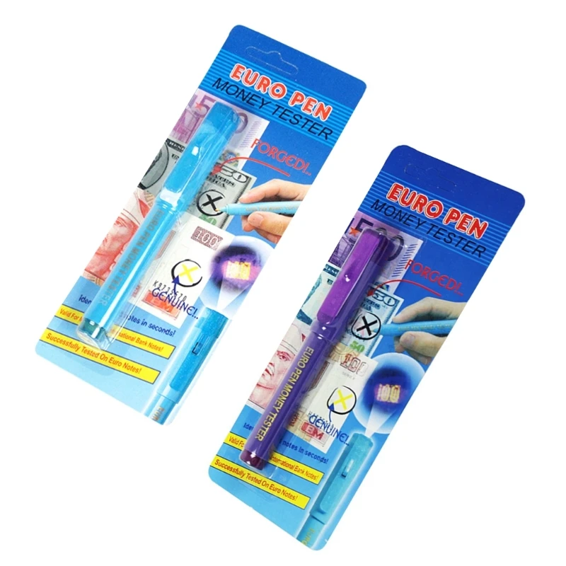 

Money Checker Tester Pen GraffitiPen Mini Currency Detector CounterfeitBill Detector Fake Bill Checker with UV LED 40JA