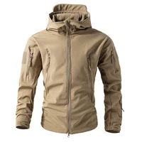 Autumn Winter Mens Mountain Ski Warm Padded Jackets Men Climbing Fleece Windbreaker Hooded Coats Men Waterproof Tactical Jacket 2