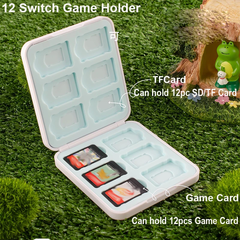 Cartão de Jogo Portátil para Nintendo Switch 12 em Tampa Magnética Caixa de Armazenamento para Oled ns Lite sd tf Card Box Case de - Image 4