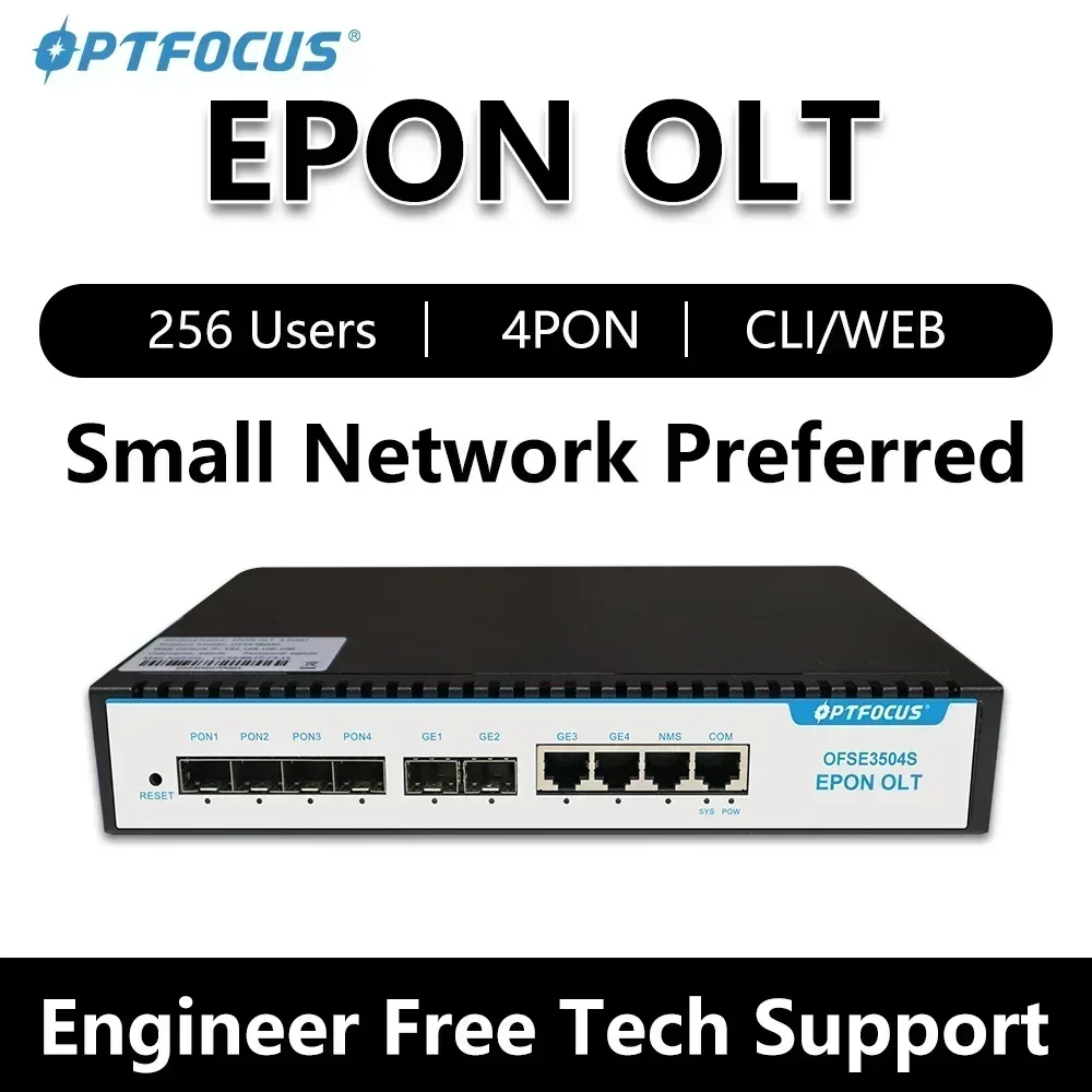 OPTFOCUS EPON OLT 4PON PX20 + 7dB