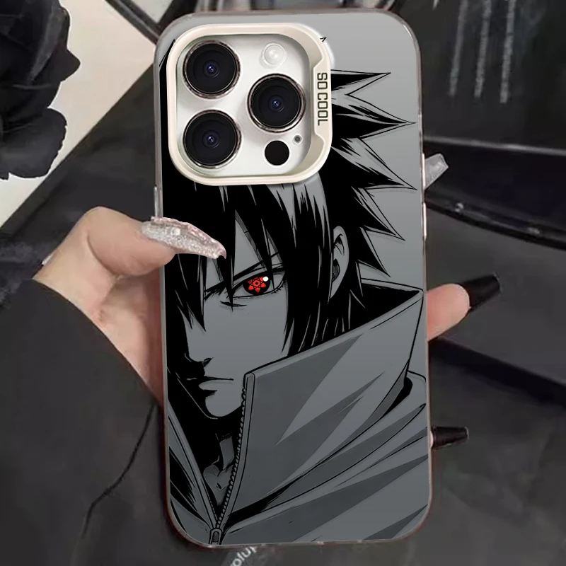Naruto Anime-Themed Black & White Protective Phone Case