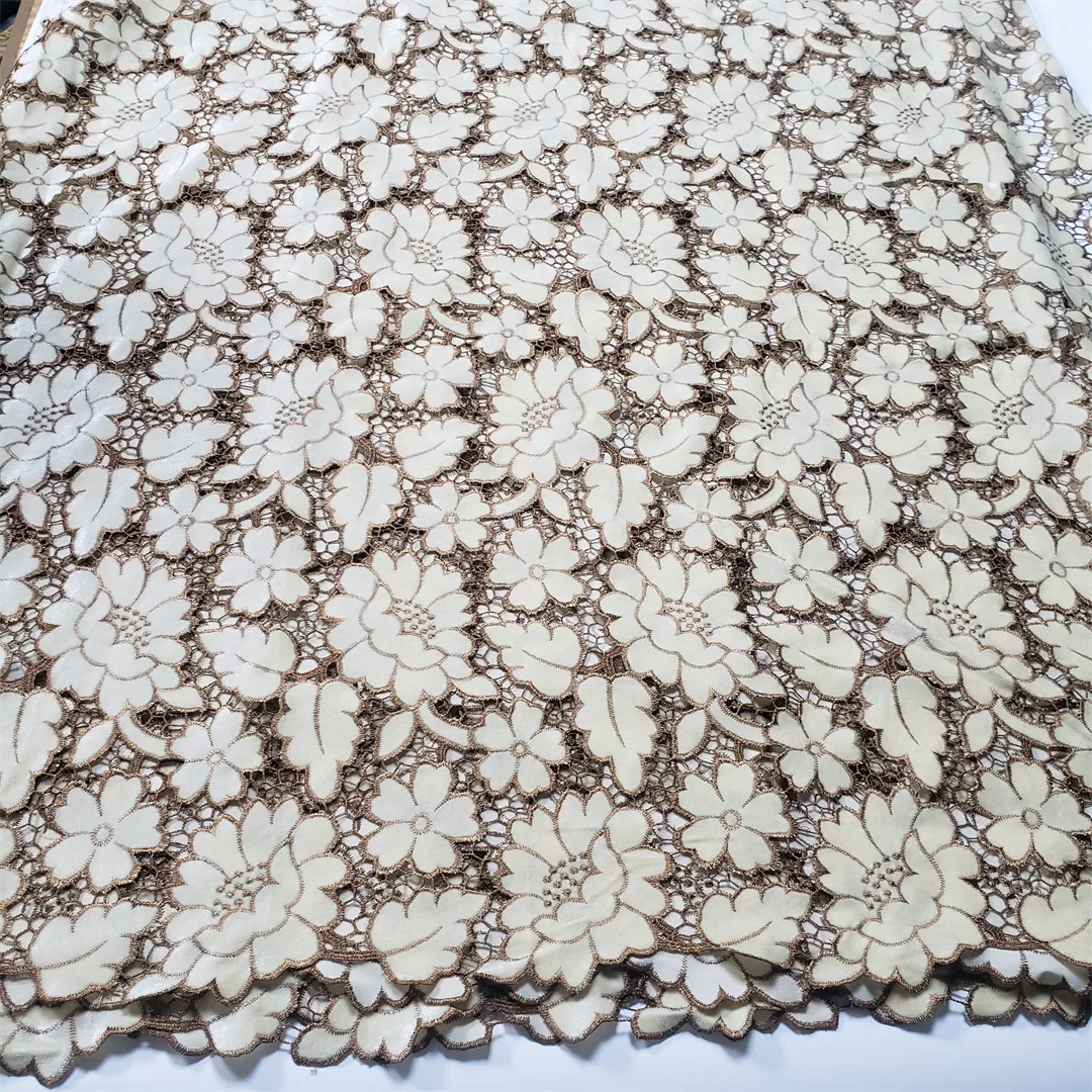 Factory Offers Latest Delicate Best Quality Soft Embroidered Velvet lace fabric For Party Evening Dress U_Ge5898 U_GE5398