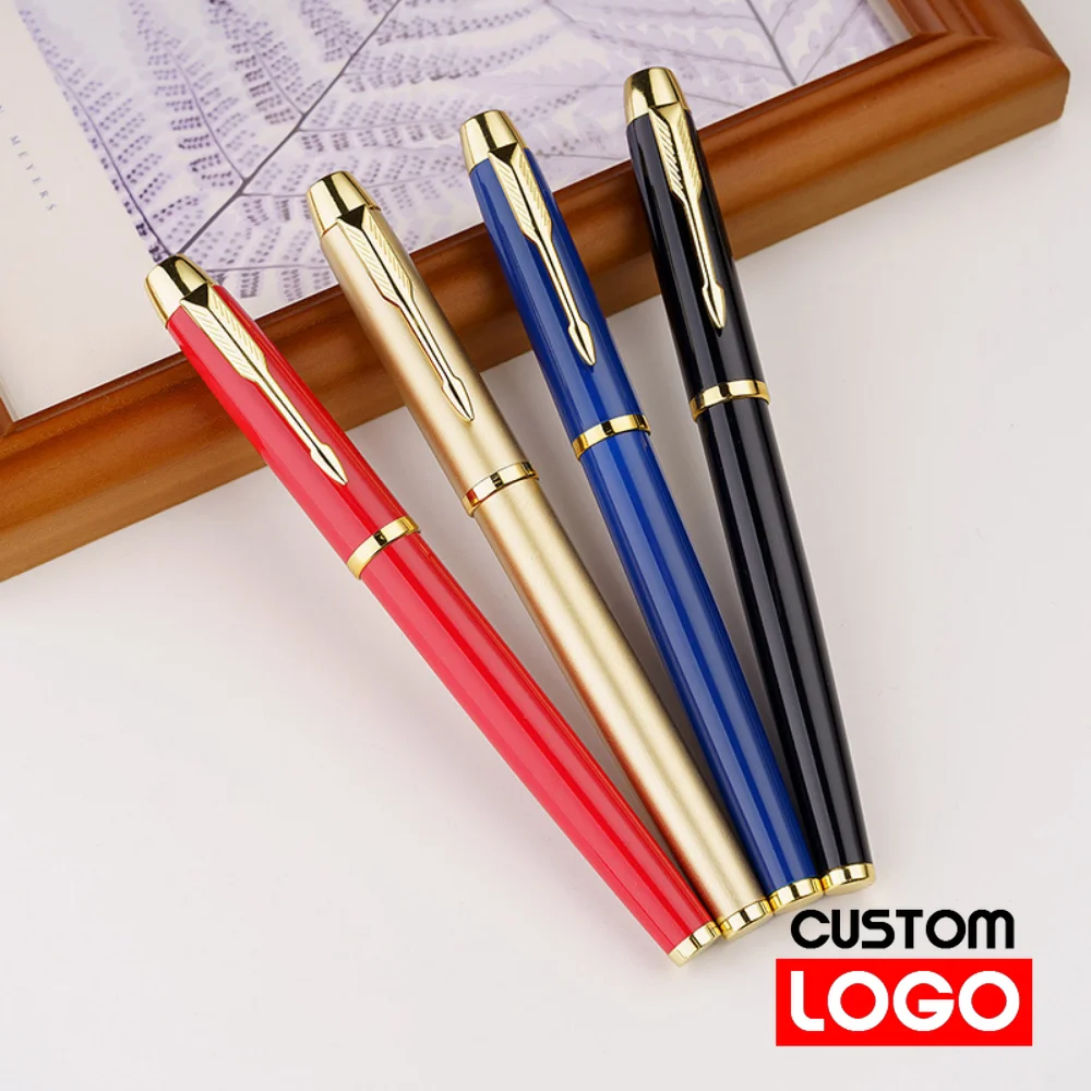 Metal Gel Pen 3pcs/set Business Ballpoint Pen Get 2 Ink Arrow Pen Signature Pen Custom Logo Lettering Name Stationery Wholesale