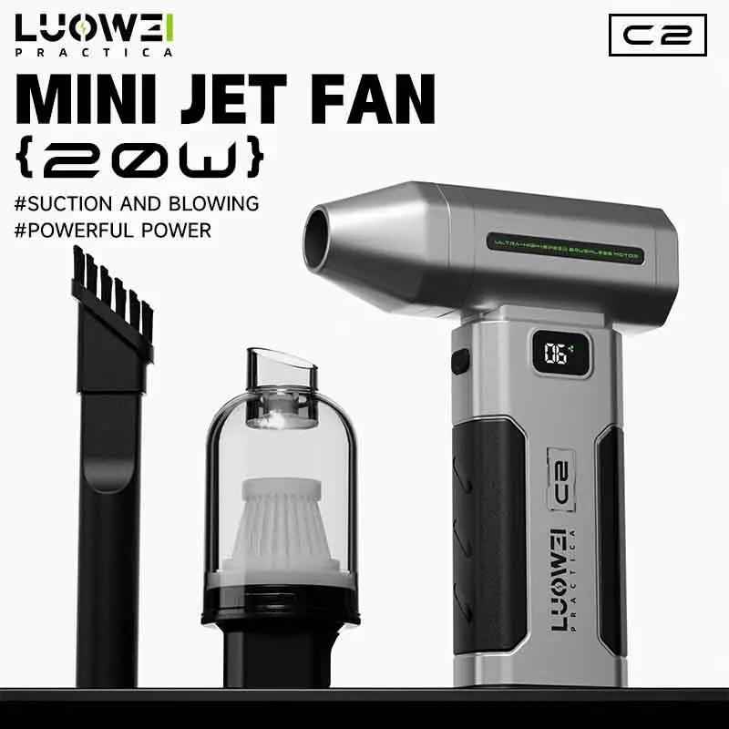 LUOWEI-C2 Mini Jet Fan Portable Air Blower for Repair, Suction ...
