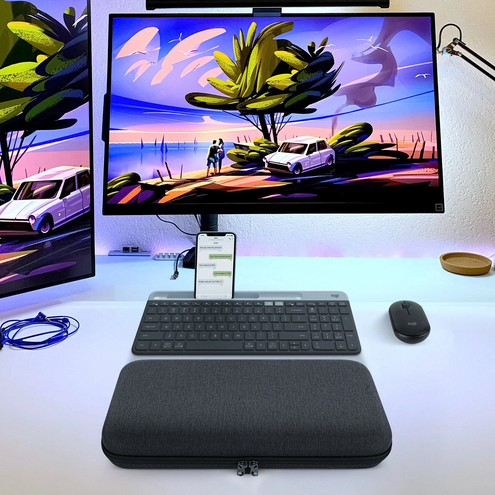 Weiche Neopren-Tasche Für Logitech MK470/K780 – Wasserdichte Tastatur- & Maus-Hülle, 39 X 16 Cm