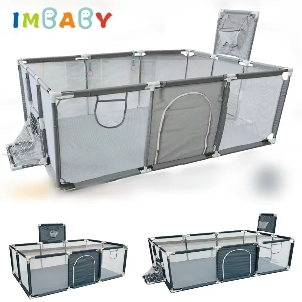 IMBABY Playpen For Children Multiple Styles Baby Pool Balls Bed Fence Kids Indoor Basketball And Football Play Yard baby playpen