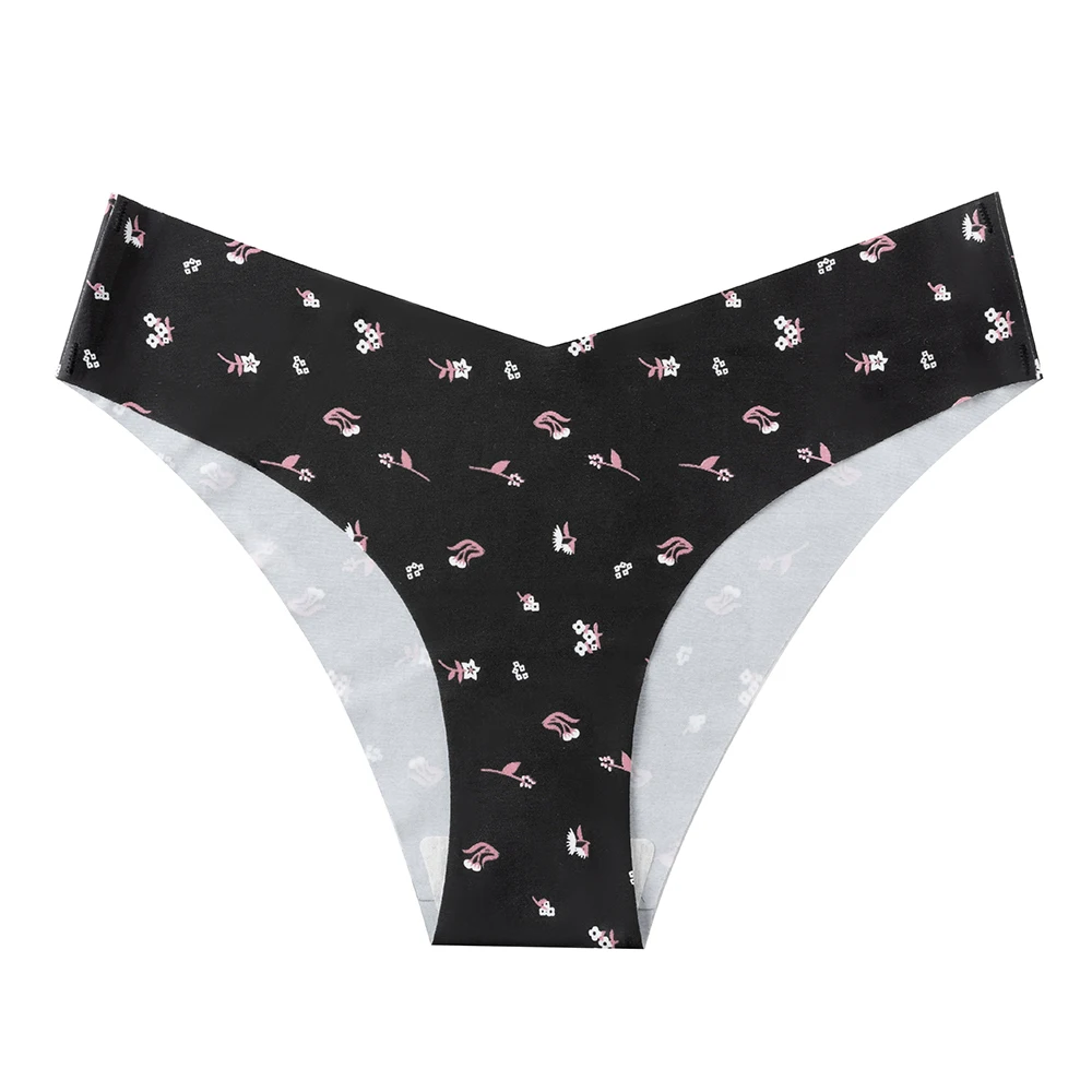 Elegant Ice Silk Seamless Bikini Panties – Soft, High-Elasticity Low-Rise Underwear