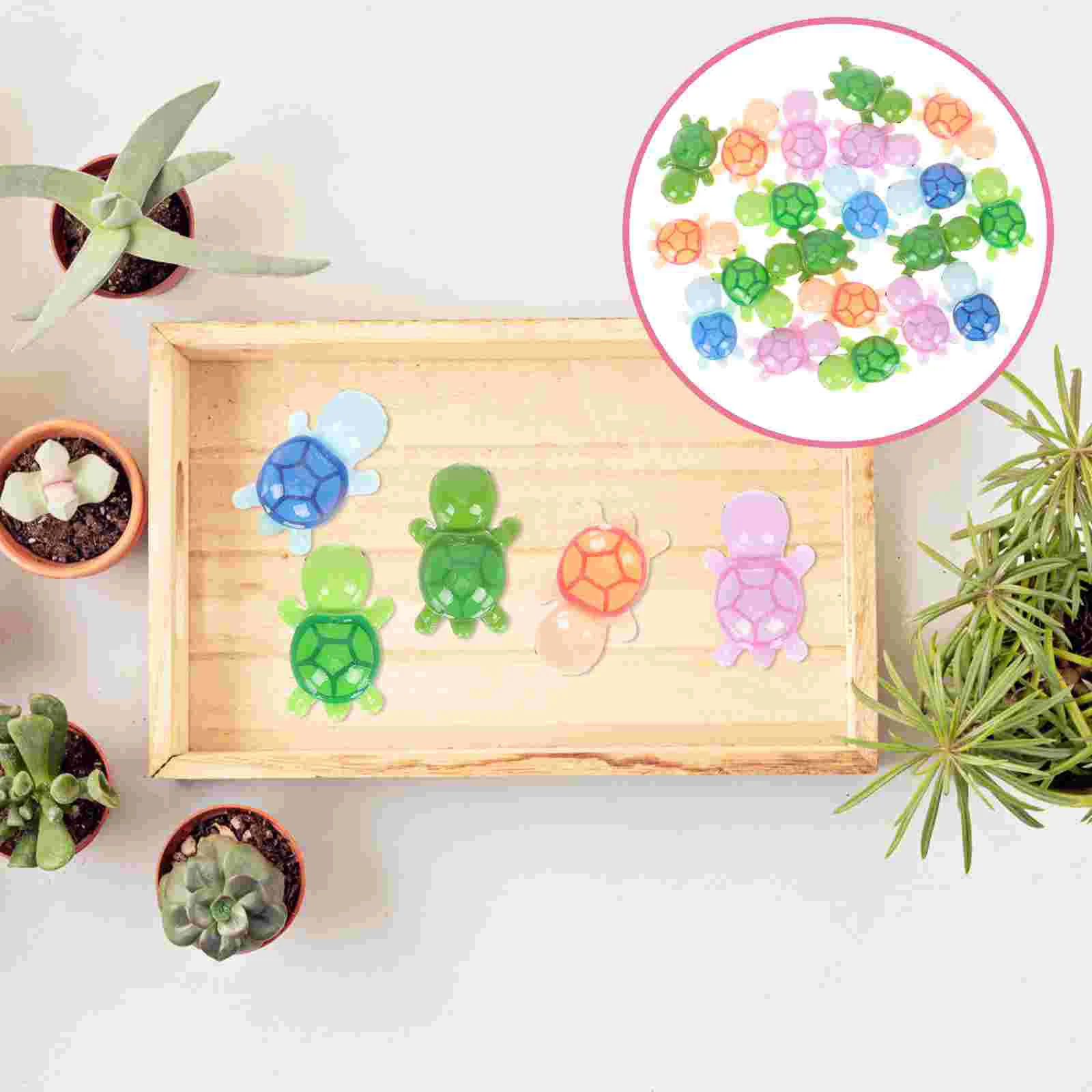

20 Pcs Mini Turtle Fish Tank Decorations Resin Statue Figurines Miniature Sea Turtles Decorate Number Tiny Animal