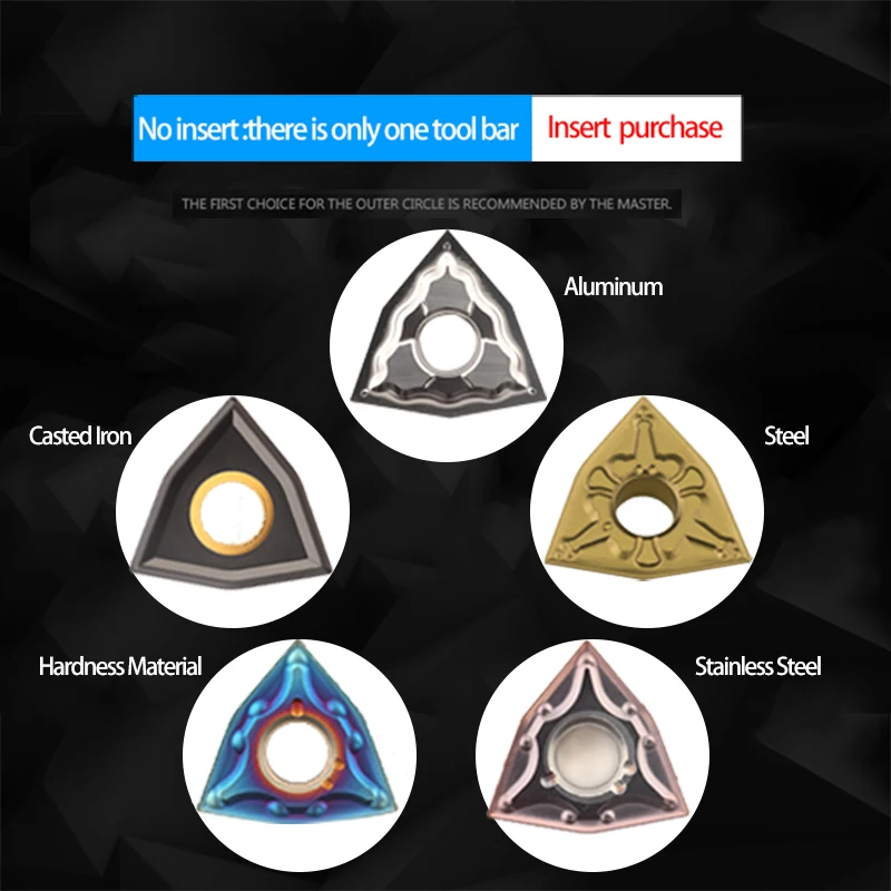 KaKarot WWLNR External Turning Tool Holder WNMG Carbide Inserts WWLNR Lathe Bar CNC Cutting Tools Set