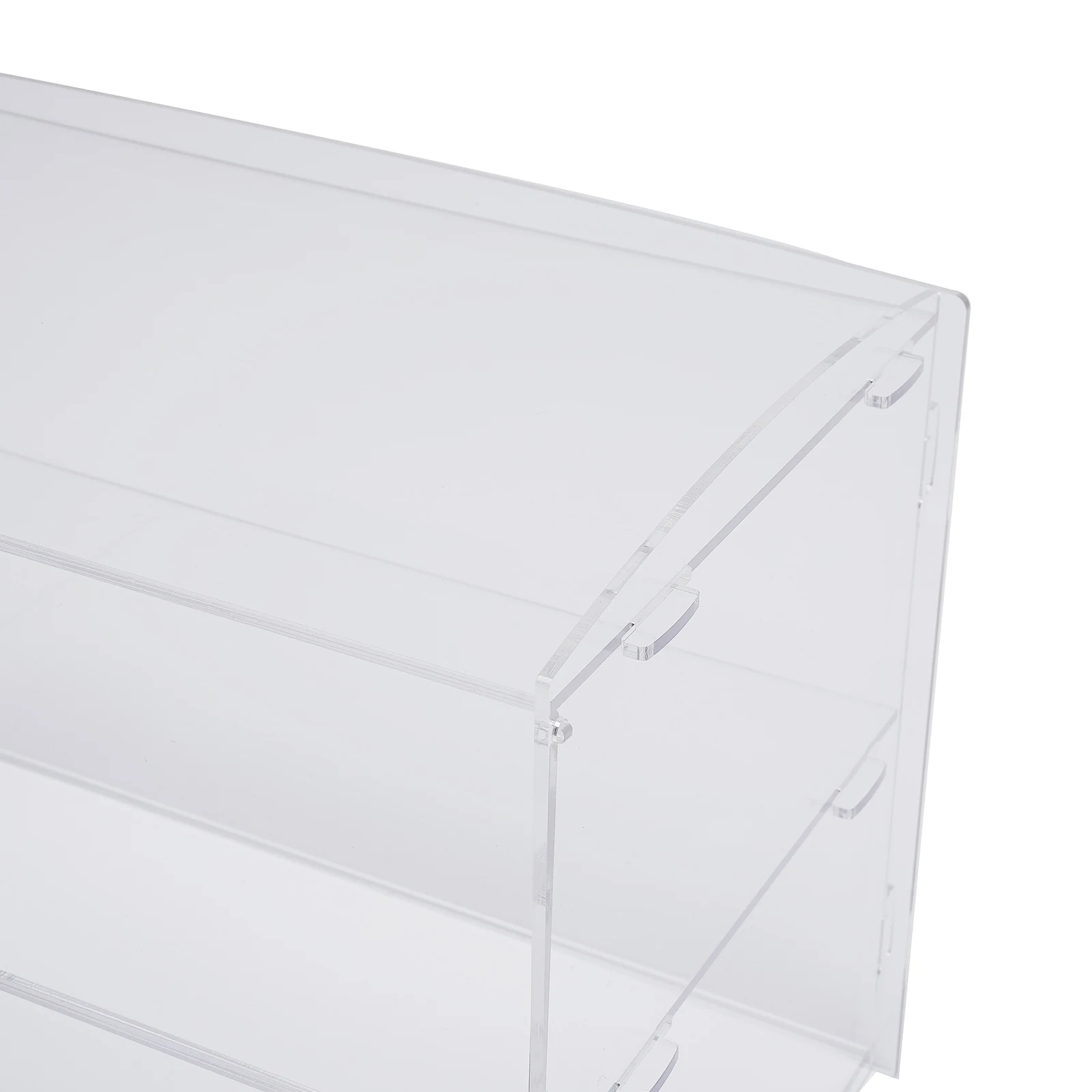 Dust-Proof Acrylic Cake Display Transparent Pastry/Cup Cake/Doughnu 2-Layer Storage Rack Bread Display Holder