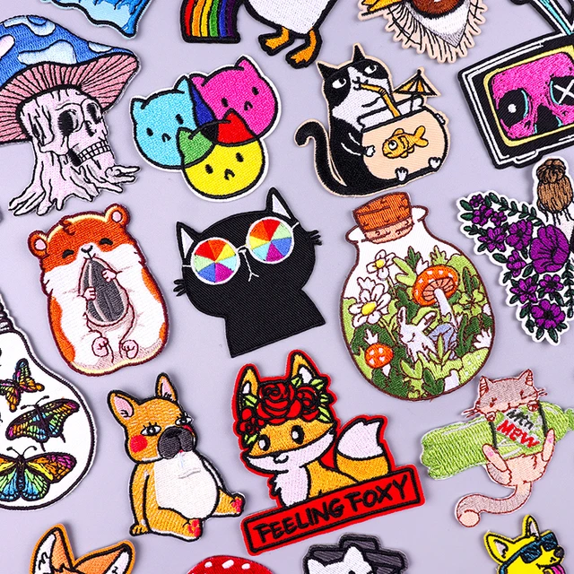 Embroidered Patches Clothing  Embroidery Stickers Patches - 1 Embroidered  Cute - Aliexpress
