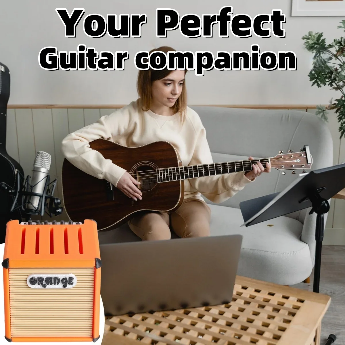 Miwayer 3D Printed Large-Capacity Amp-Shape Guitar Pick Organizer