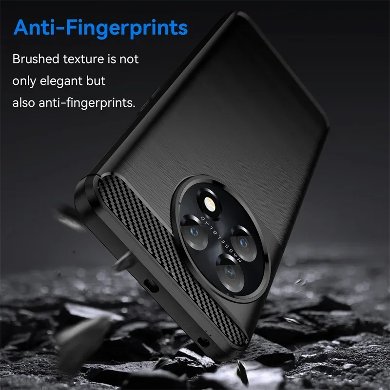 Shockproof Soft Carbon Fiber TPU Phone Bumper Case Cover