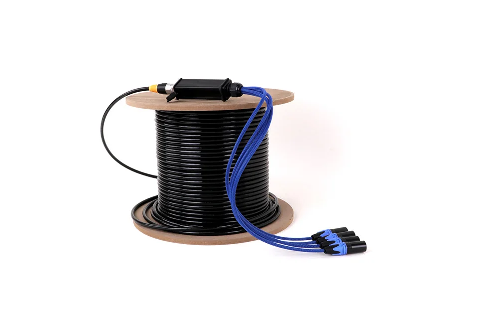 Paar Audio-Schlange 4-Kanal xlr 3-poliger Multi-Netzwerk-Ausbruch für Bühnen klang beleuchtung und Aufnahme studio, rj45 bis xlr Schlange – Detail 12