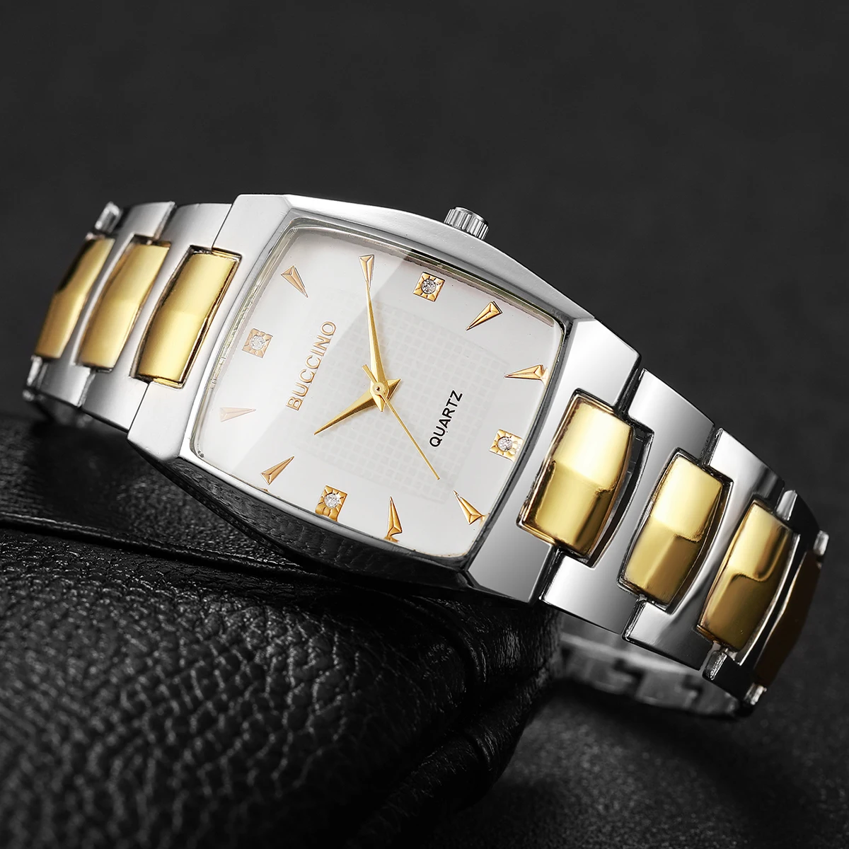 ساعات رجال الأعمال الفاخرة موضة مستطيل الهاتفي كوا...