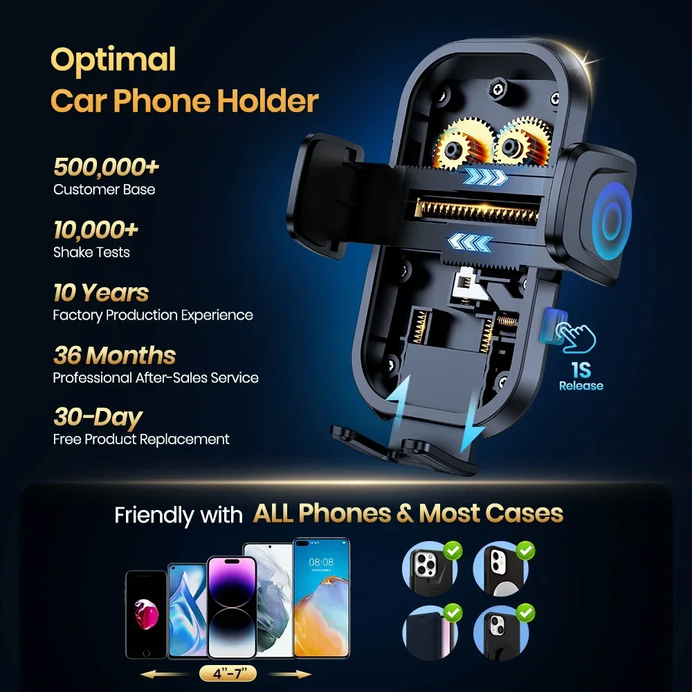 TOPK Air Vent Car Phone Holder – Universal Hands-Free Mount