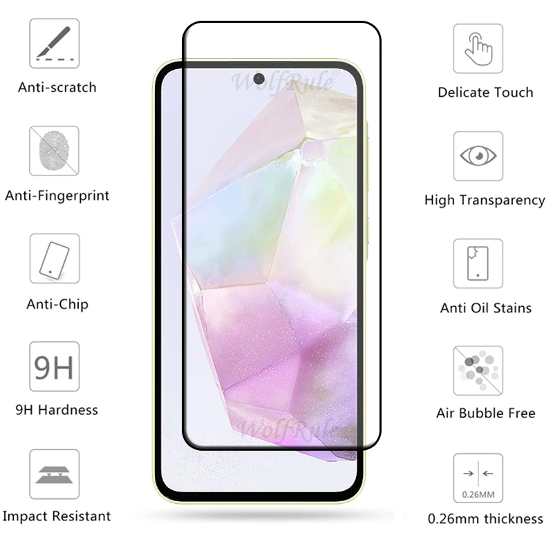 Full Cover Tempered Glass Screen Protector with Full Adhesive
