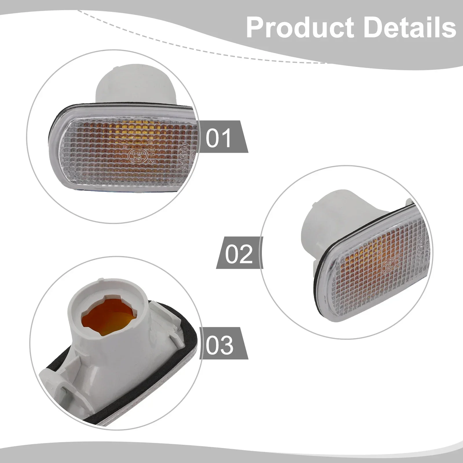 Colorfast Side Marker Light Housing Cover for Toyota For Land Cruiser For RAV4 Corolla Part Number 81731 51011