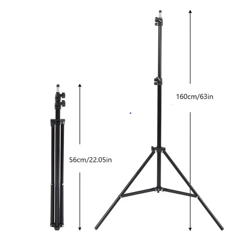 Faltbarer, ausziehbarer Handyhalter (56cm-160cm), Stativ für Live-Videoaufnahmen, Selfie-Ständer, Monopod für Handykamera – Detail 6