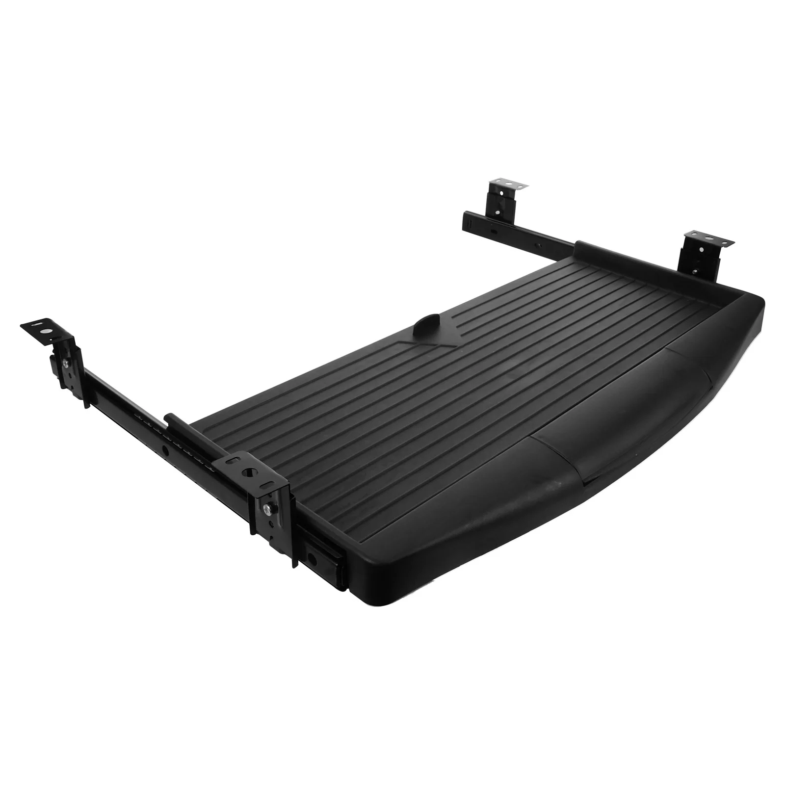 

Under Desk Keyboard Tray Ergonomic Slide Out Platform for Computer Mouse and Keyboard Black