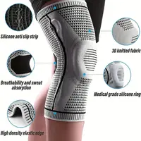 Non-Slip Knee Support Brace with Patella Gel Pad Stabilizers Comfort-Fit Compression Sleeve for Arthritis, Sports 2
