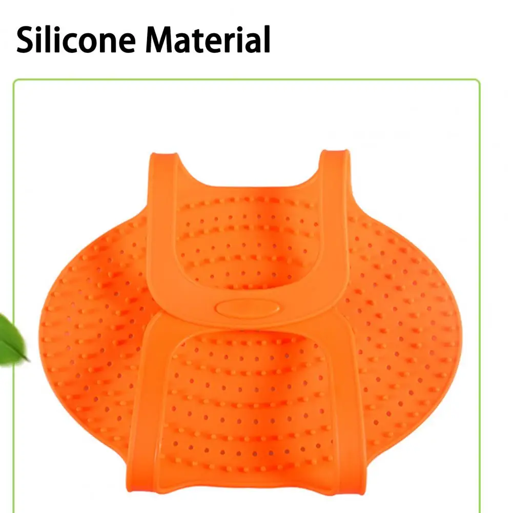 Turkey Lifter Multi-purpose Foldable Non-stick Oil Filtering Food Grade Silicone Kitchen Poultry Cooking Mat for Dining Room