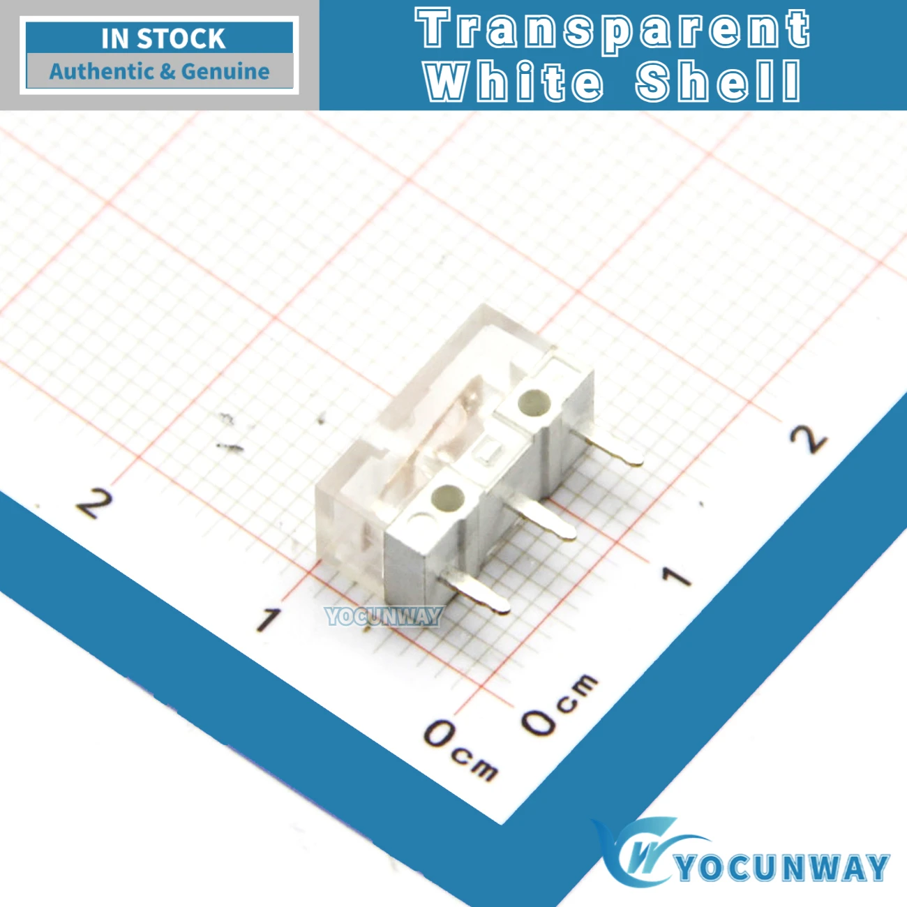 New Original HUANO V2 Transparent White Shell White Dot Micro Switch Mouse Button Repair 5PCS-100PCS tact switch 80 Million Click Lifespan