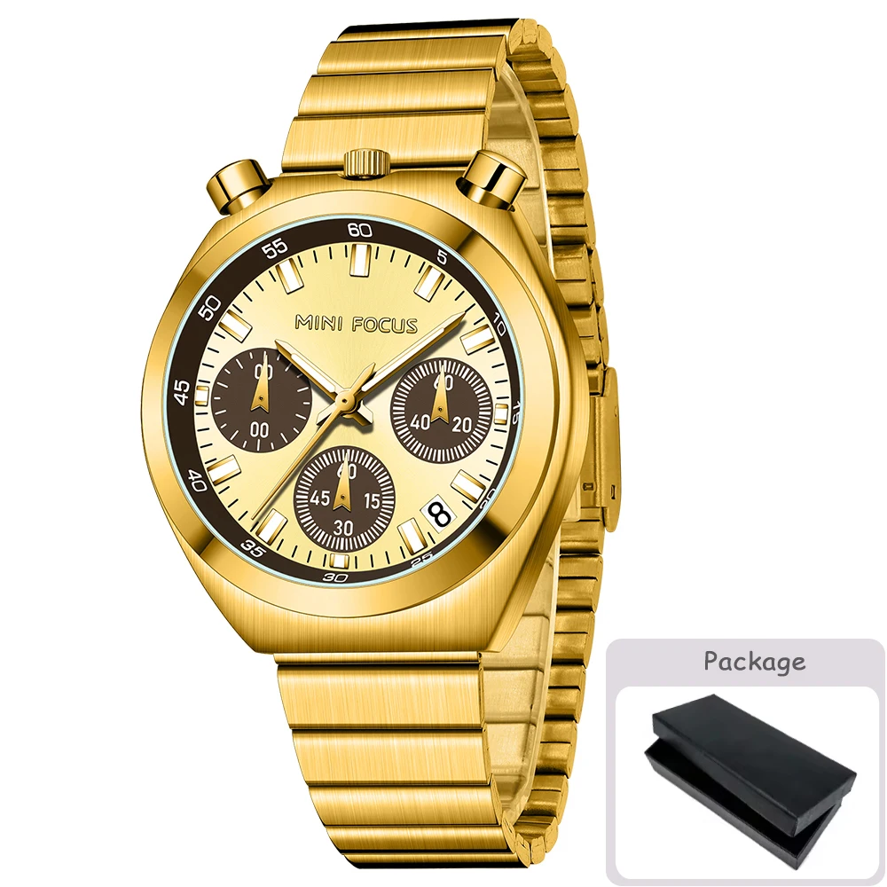 MINI FOCUS Multifunctional Panda Watch for Women Stainless Steel