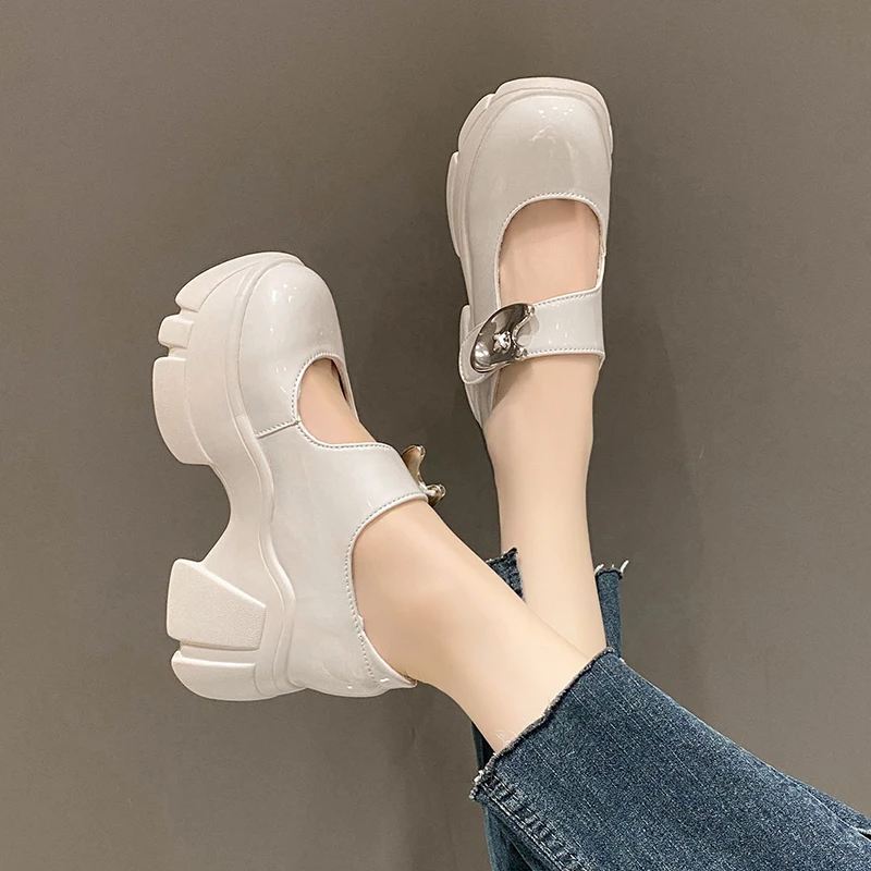 

2023 New Mary Jane Shoes Women Japanese Style Vintage Soft Sister Girls Platform High Heels Women Cosplay Jk Lolita Shoes