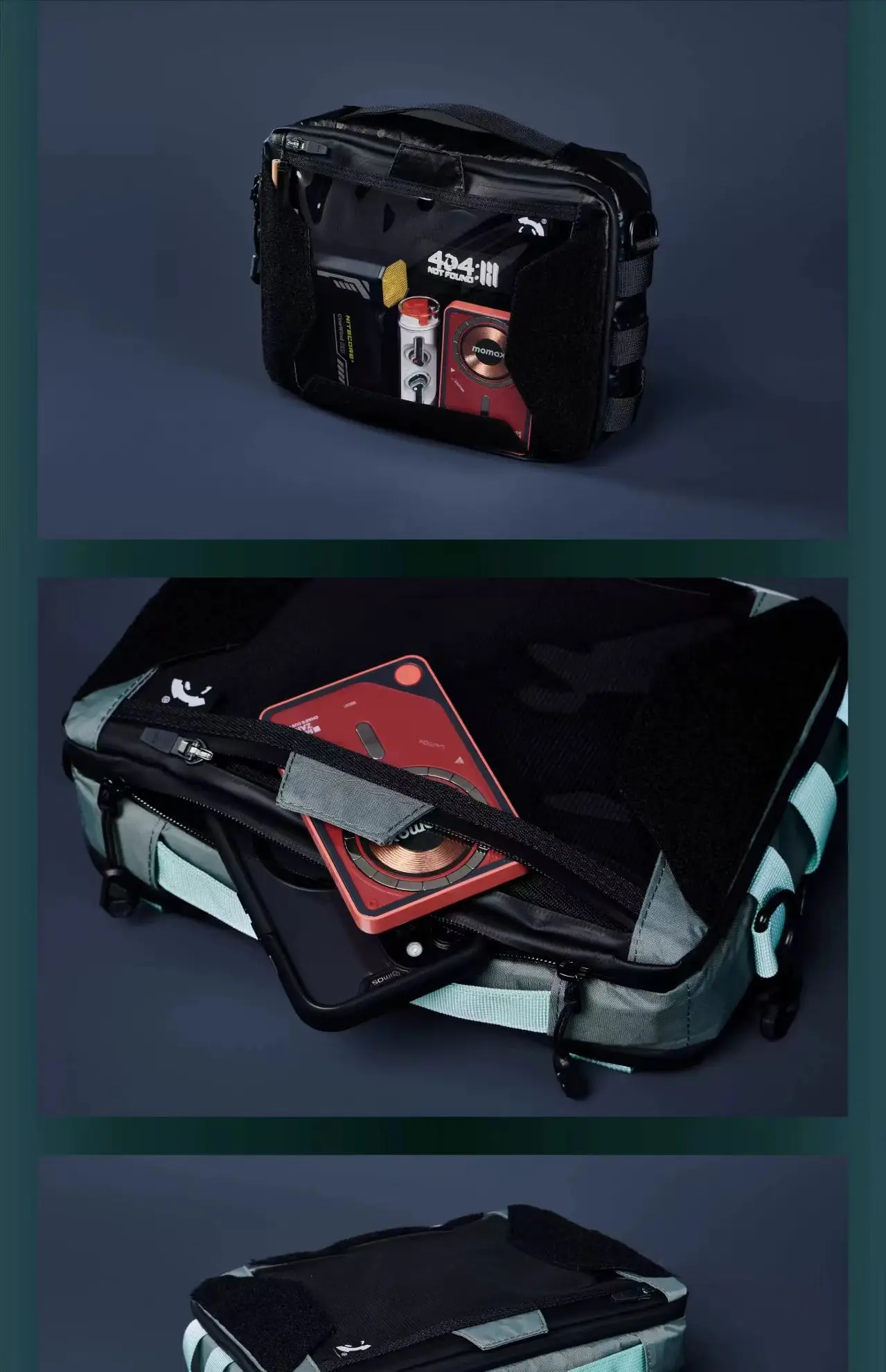 Overclock roam 25ss "Negative Display" Transparent side shoulder bag dnm xpac materials techwear accessories edc carrier 13 Overclock roam 25ss