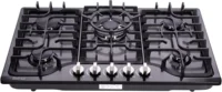 30 Inch LPG/NG Gas Cooktop Dual Fuel 5 Sealed Brass Burner Stainless Steel Hob 110V AC pulse Ignition Stainless Steel 2