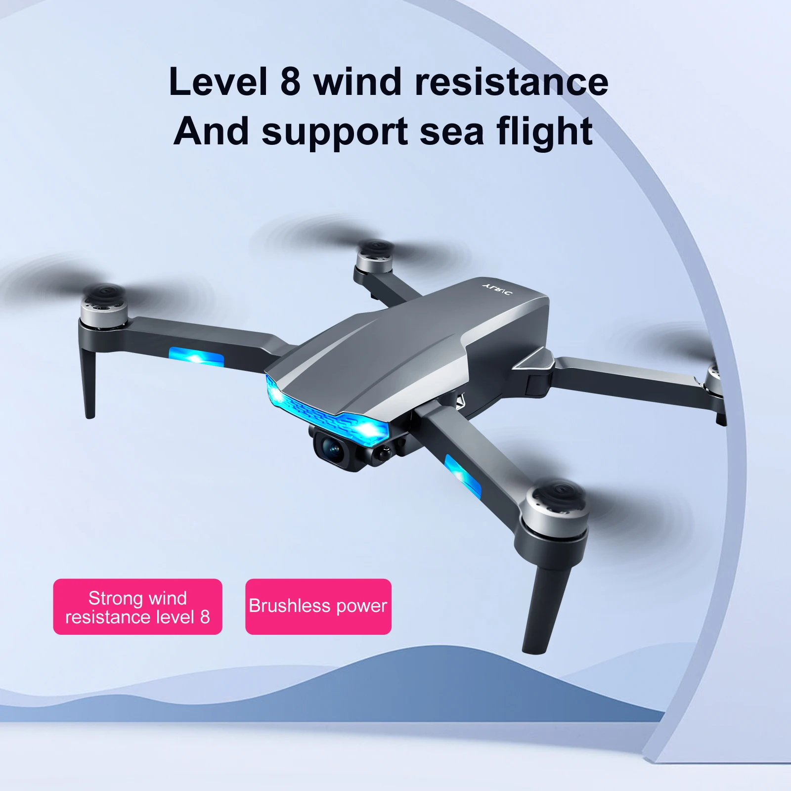 JINHENG S106 GPS Drone, Level 8 wind resistance And support sea flight Strong wind Brushless power resistance level 8