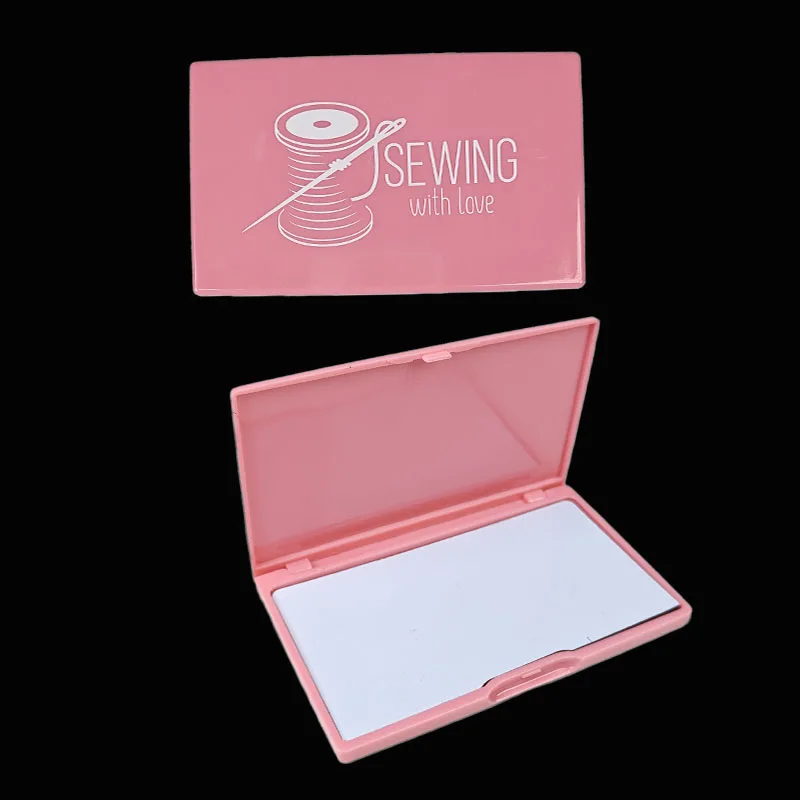 Magnetic Needle Storage Box Manual insert plastic needle embroidery rectangle organizer container 1pcs