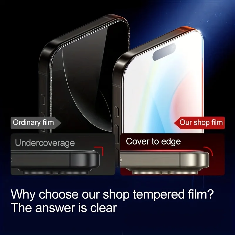 Tempered Glass Screen Protector For IPhone 16 15 14 13 12 11 17 16e Protective Film IPhone16 Pro Max XR X XS 7 8 16Plus_voghion.com