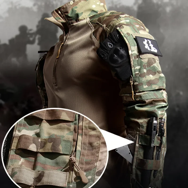 Tactical Suit Men's Hunting Frog Paintball Outdoor Clothing Assault Shirt Pants