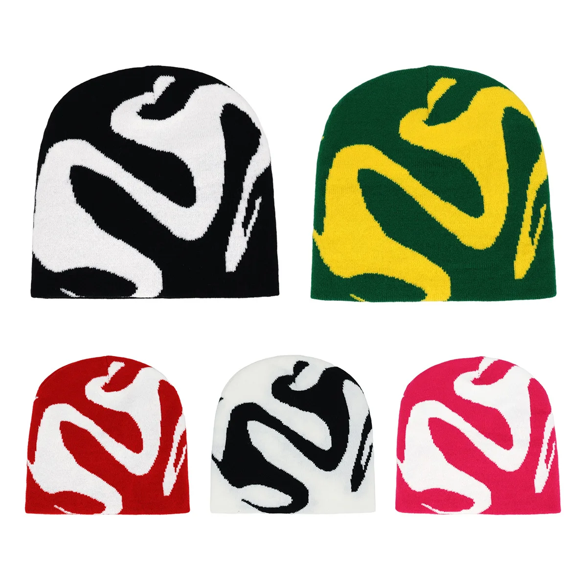 Winter Herbst Warme Mützen Hip Hop Ohr Gorras Outdoor Winddicht Y2K Brief Drucken Gestrickte Hut für Frauen Männer Skifahren Kappe Radfahren