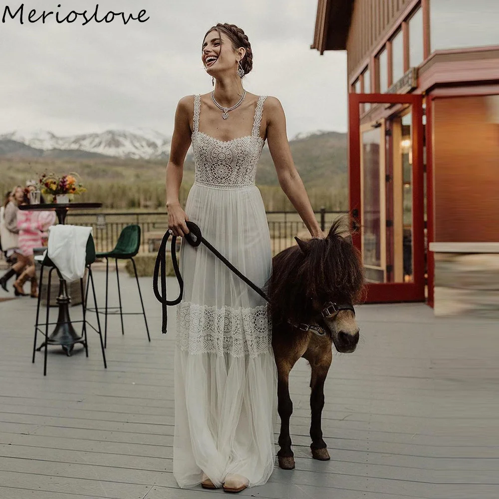Женское свадебное платье в стиле бохо Merioslove