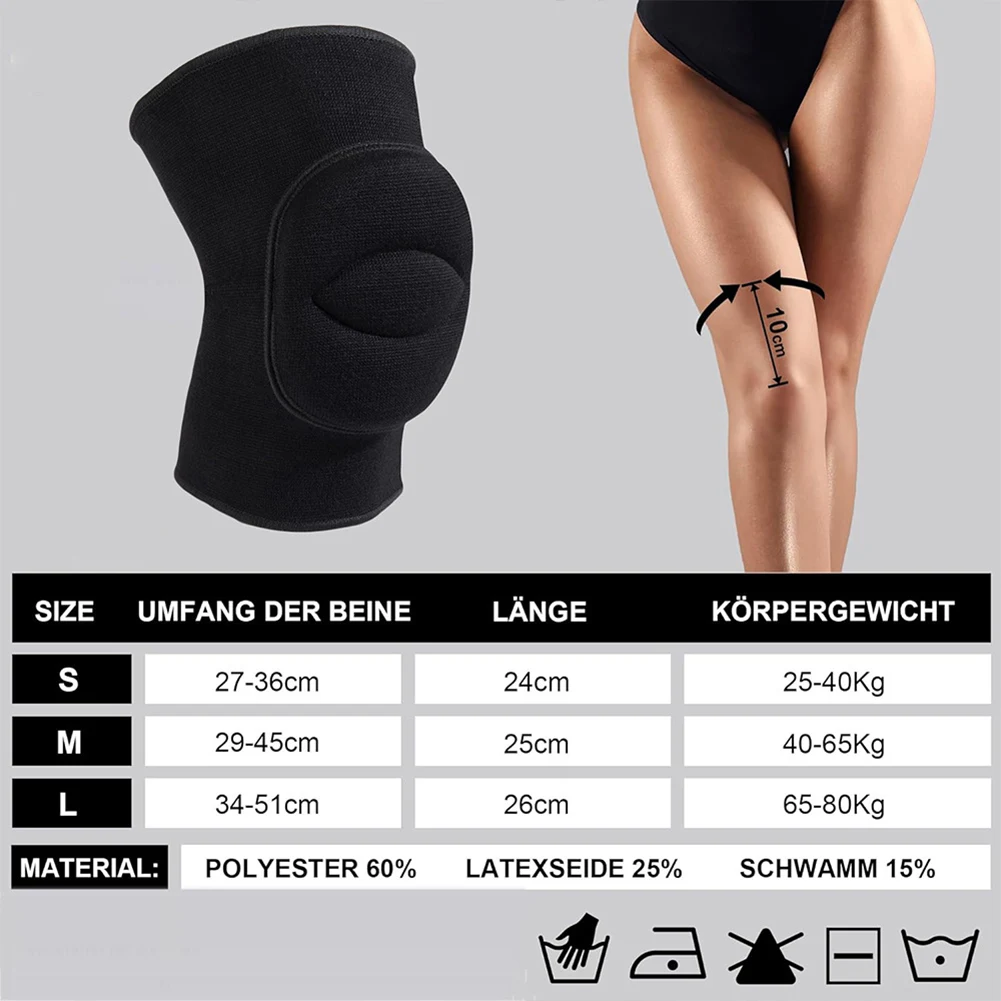 Dance Volleyball Knee Pads Soft Breathable Knee Pads for Men Women Kids Elastic Knees Protective Brace for Yoga Workout 1 Pair