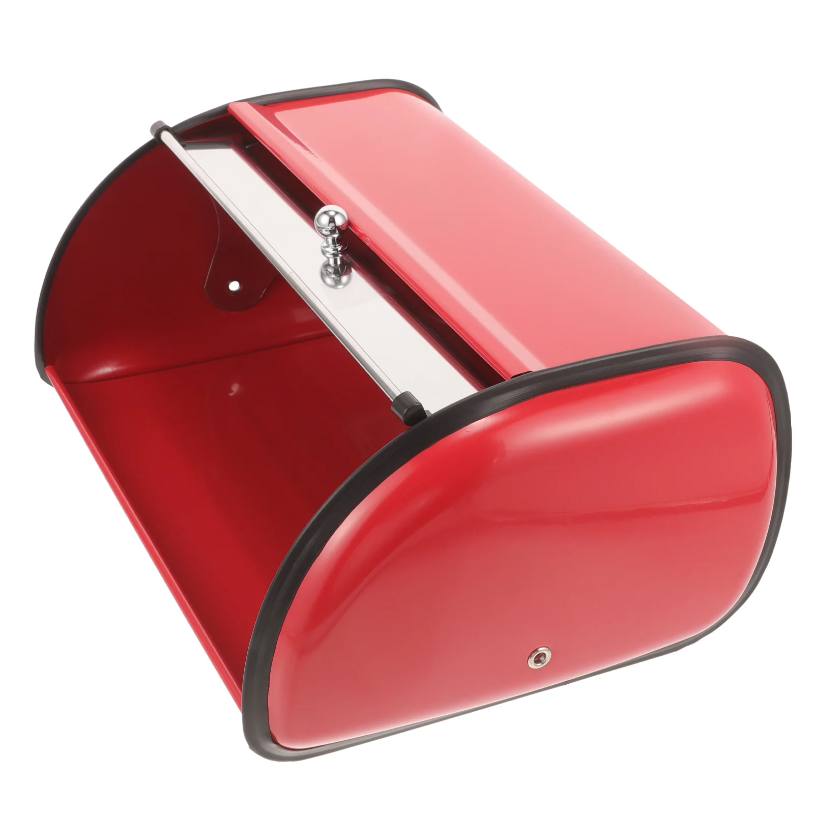 

Bread Box Kitchen Countertop Stainless Steel Bread Storage Bin Containers Roll Up Lid Large Capacity Bread Keeper Christmas Home
