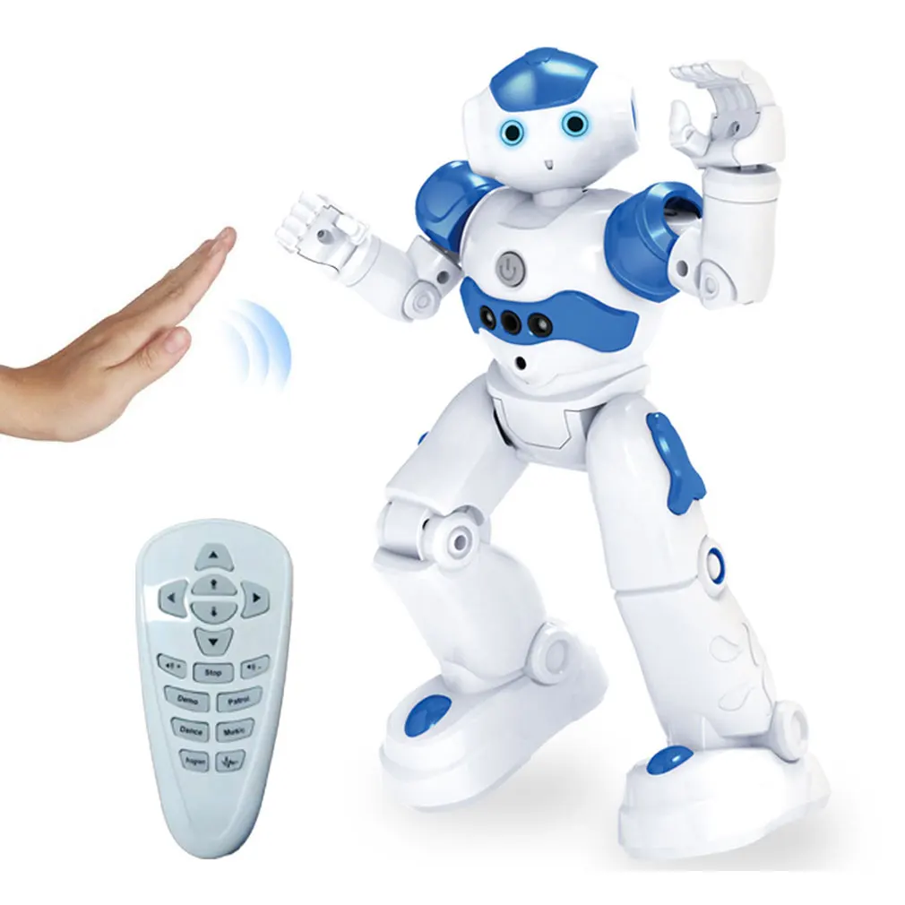 Intelligent Rc Robot Gesture Sensor Telecomando Spaceman Programmabile Dance Sing Song Musica Giocattolo Robotico Elettronico Carica Usb