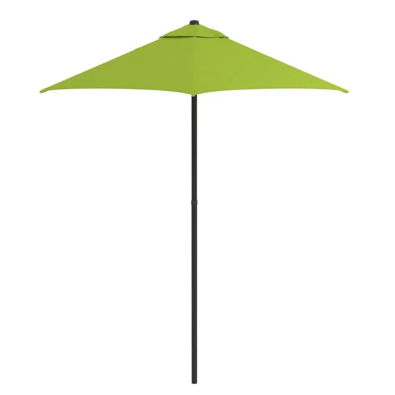 

92.5" Lime Green Solid Print Hexagon Market Patio Umbrella