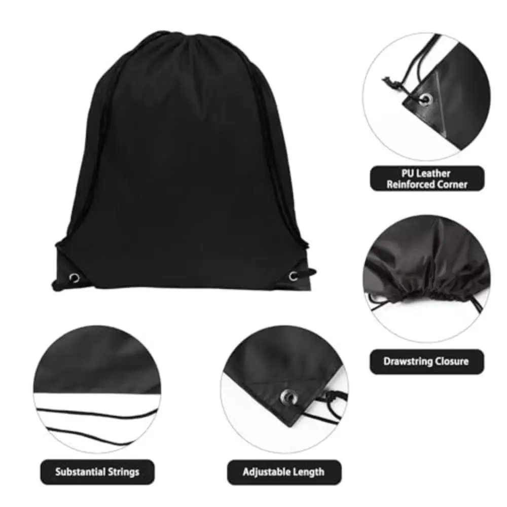 Practical Polyester Drawstring Bags Waterproof Portable Riding Backpack Foldable Multicolour Sports Bag For Travel Swimming Gym