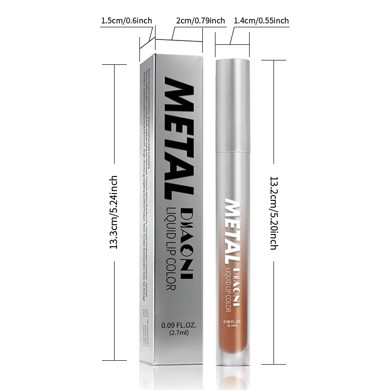 Liquid Lipstick Diamond Metallic Shine Pearlescent Glitter Gloss_voghion.com