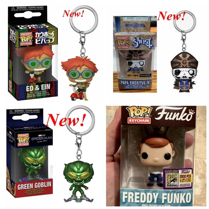 Nuovo Portachiavi Tascabile Funko Ed & Ein Papa Emeritus Iv Green Goblin Freddy Funko Portachiavi Viyl Figure Toys For Decoration