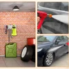 Pressure Washer Gun Holder, Power Washer Snow Foam Cannon Lance 1/4" Quick Connect Tool Organizer, Wall Mounted Nozzle Tips and 6